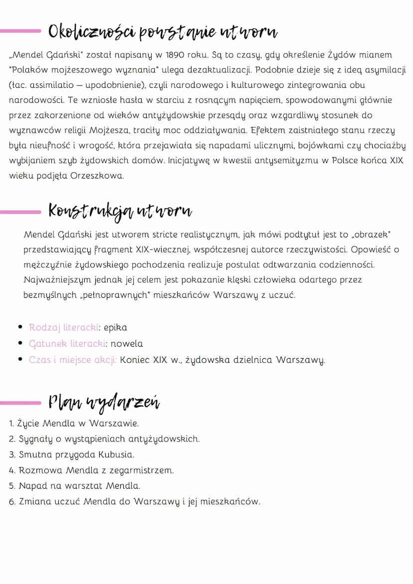 Maria Konopnicka Mendel Gdański
- przeciw antysemityzmowi
Stereotyp
pogląd lub wyobrażenie utrwalone w świadomości dużej grupy osób, często 
