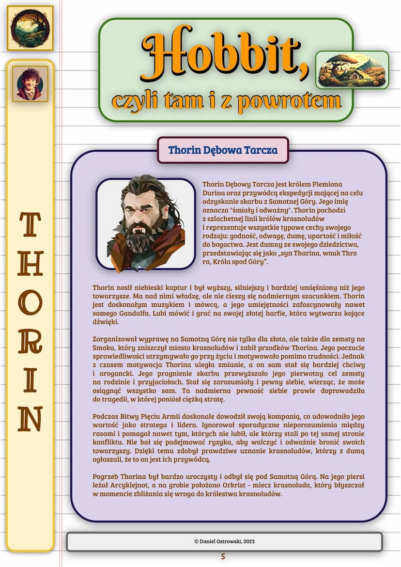 Ogólne
informacje
Autor:
J.R.R. Tolkien
(John Ronald
Reuel Tolkien)
Tytuł
oryginału:
The Hobbit or
There and Back
Again
Rok wydania:
1937 r.