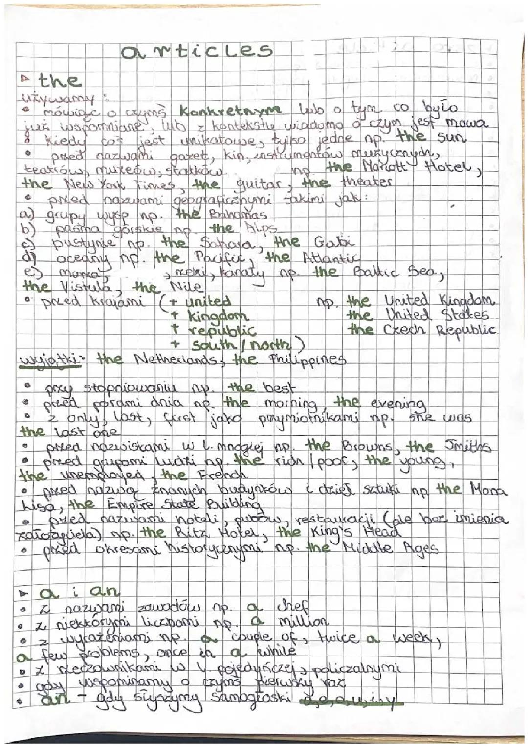 Przedimki w języku angielskim: a, an, the oraz zero article