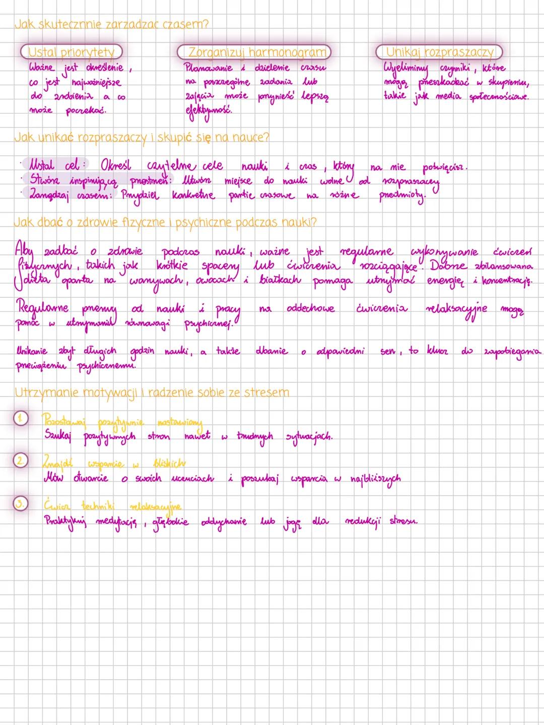 # Biznes i zarzadzanie

• PLANOWANIE I ZARZADZANIE CZASEM

Dlaczego planowanie nauki i zarządzanie czasem są ważne?

Efektywne planowanie na