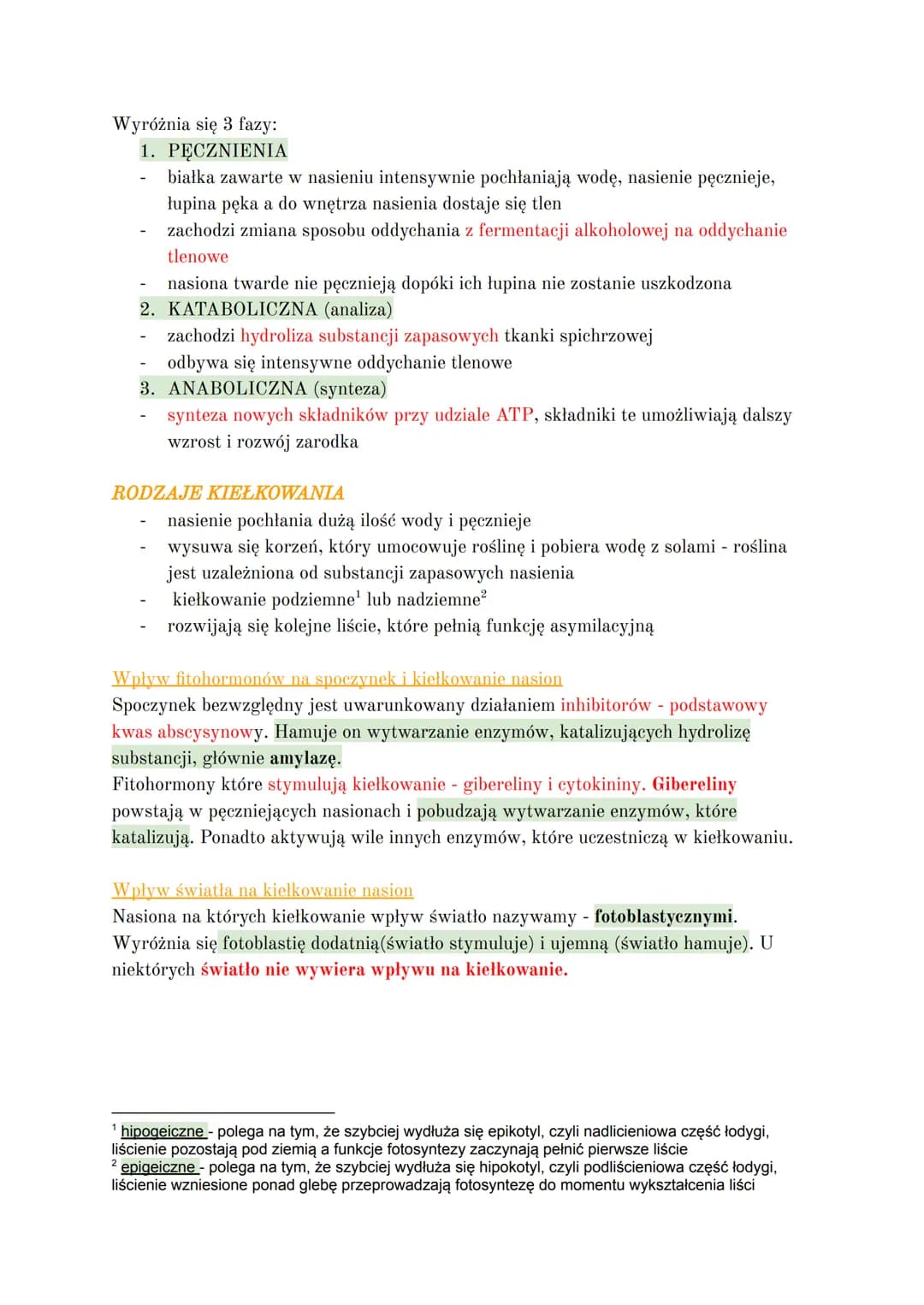 WZROST I ROZWÓJ ROŚLINY ORAZ KIEŁKOWANIE NASION
WZROST
proces polegający na nieodwracalnym zwiększaniu się jej rozmiarów
podstawa są intensy
