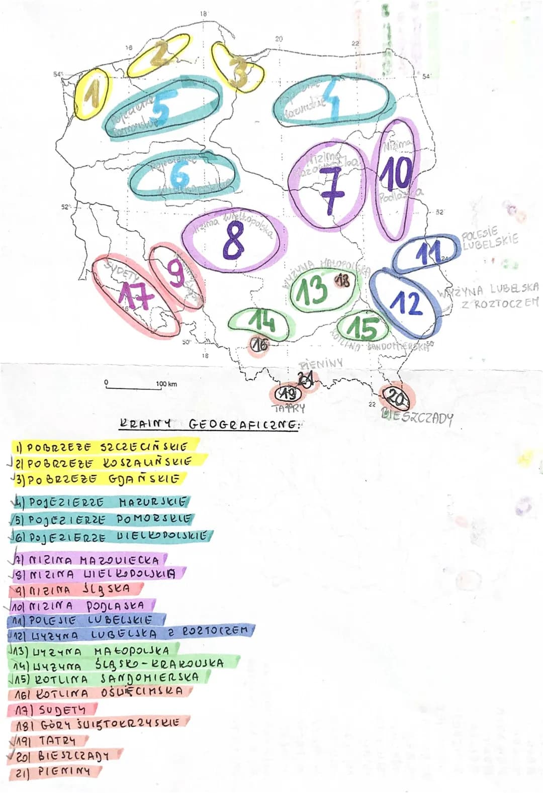 Krainy Geograficzne de Polonia: Aprende y Juega