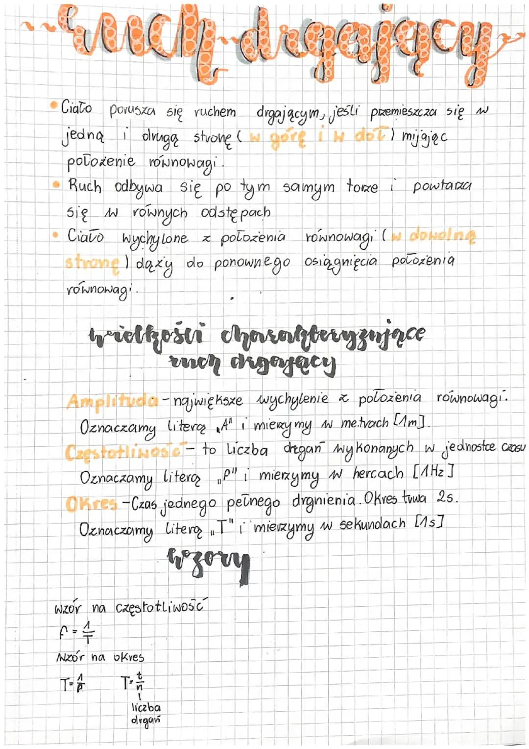 Ruch Drgający: Fizyka Klasa 8