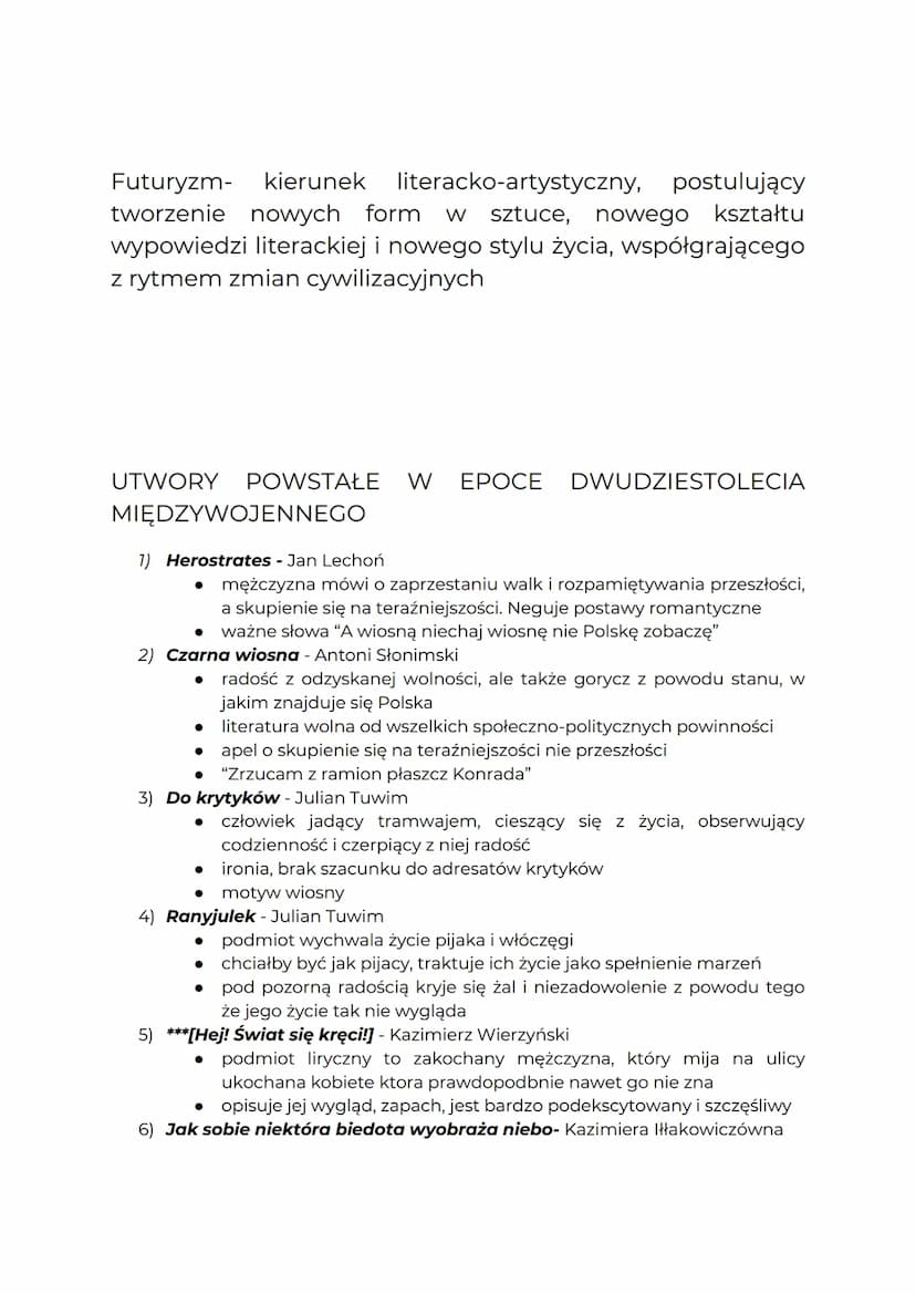 DWUDZIESTOLECIE
MIĘDZYWOJENNE
NAZWA EPOKI
Nazwa epoki jest ściśle związana z okresem istnienia II Rzeczypospolitej: od 11
listopada 1918 (od