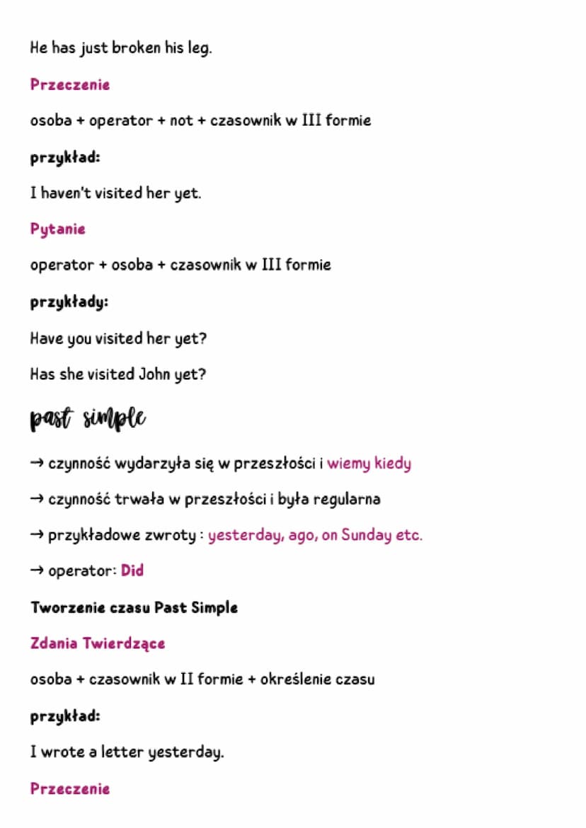 TENSES czasy w języku angielskim
present simple
→ czas teraźniejszy
→ charakterystyczne słówka: usually, sometimes, never, ever, every day,
