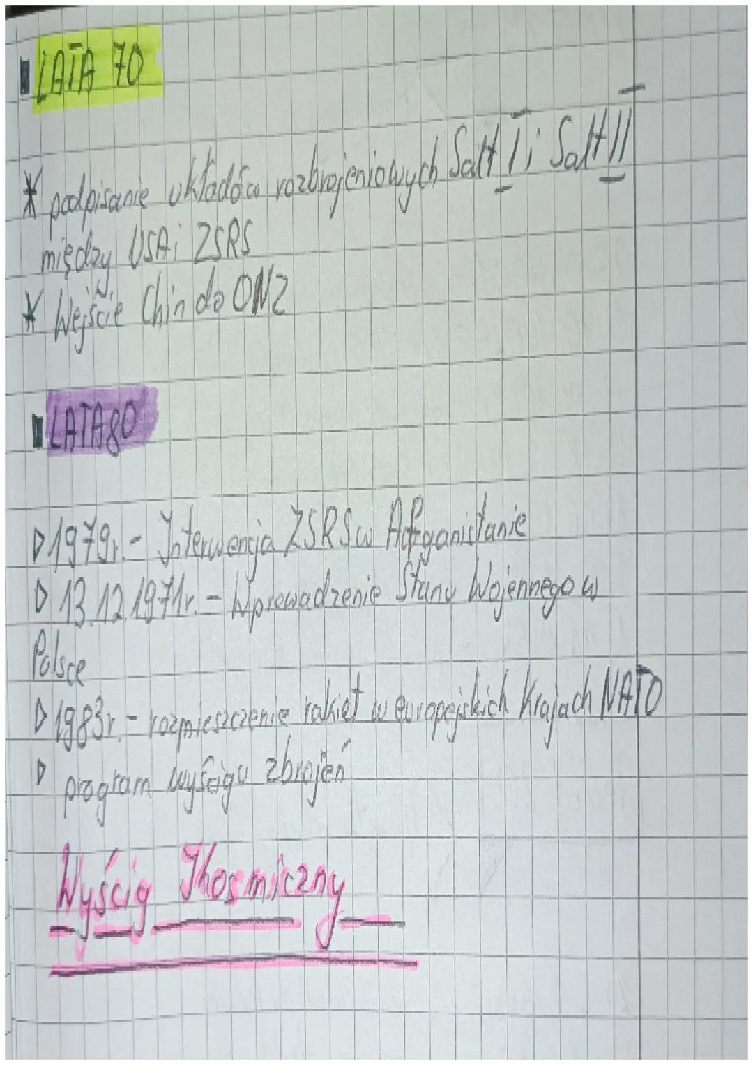 Zimna Wojna
1946-
1989r
ETAPY
▸początek (1945-1952)
Kryzys i eskalacja (1953-1962
► odprężenie (1962-1979) tzn. złagodzenie
► II Zimna Wojna