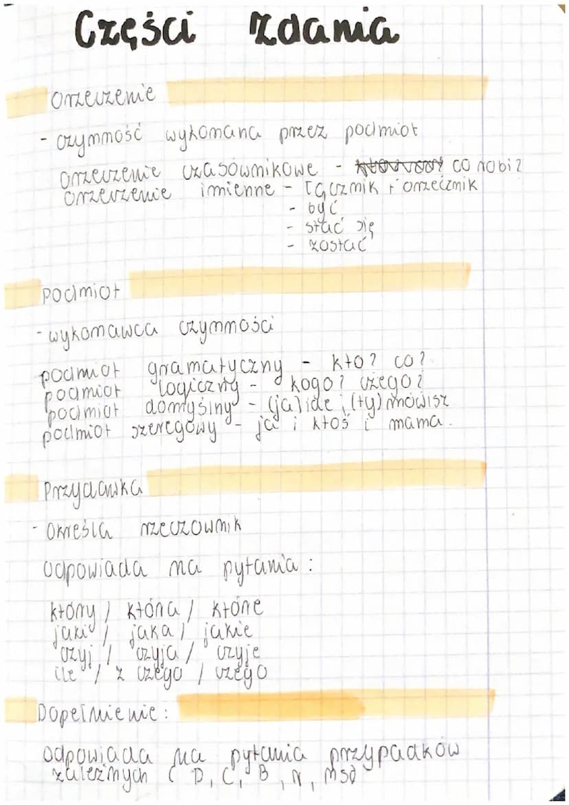 Polski
odmiana przez przypadki:
mianownik - kto? co?
Doperniacz - kogo? czego?
celownik
Biernik
Komu? czemu ?
kogo? čo?
Narzędnik z kim? z c