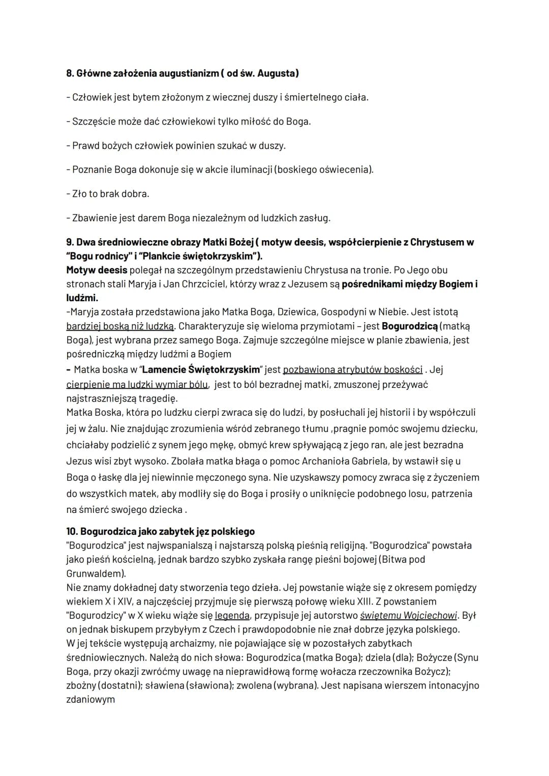 1. cechy kultury średniowiecznej
-Teocentryzm (w centrum kultury jest Bóg)
-Uniwersalizm (jednolita kultura dla wszystkich krajów, te same w