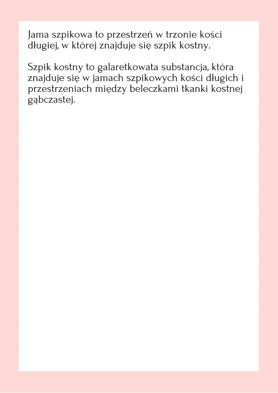 AK
BUDOWA
KOŚĆI Podstawowym budulcem każdego szkieletu
człowieka jest tkanka kostna.
W jej skład wchodzą komórki kostne oraz
wytwarzana prze