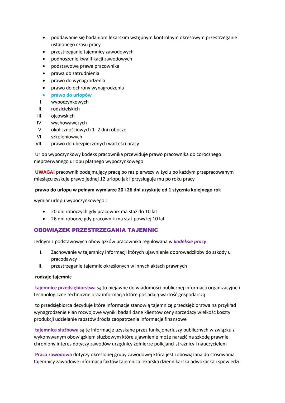 # PODSTAWOWE INFORMACJE O PRAWIE PRACY

Podstawowym aktem prawnym jest kodeks pracy i ubezpieczeń społecznych z 1974 roku ze
zmianami.

Praw