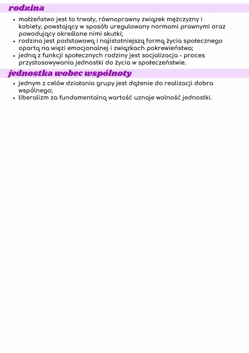 człowiek jako istota społeczna
więź społeczna: stosunki społeczne, instytucje i środki kontroli
społecznej, wiążące jednostki w grupy i kręg