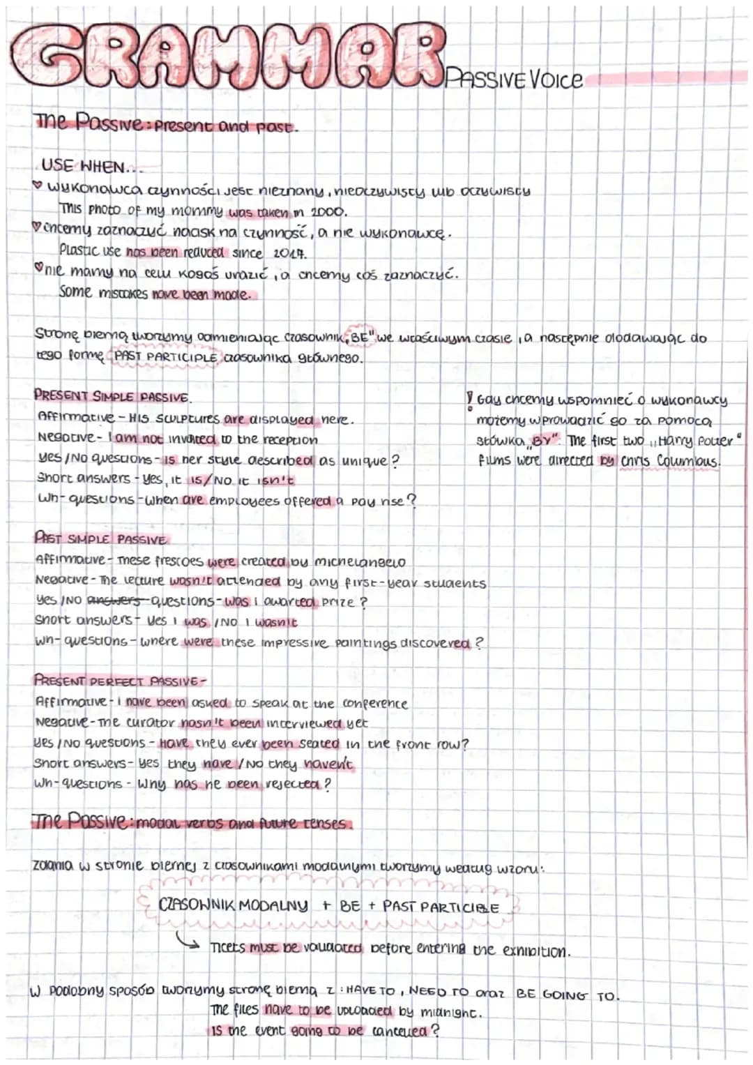 GRAMMAR - Passive Voice (present, past + modal verbs)