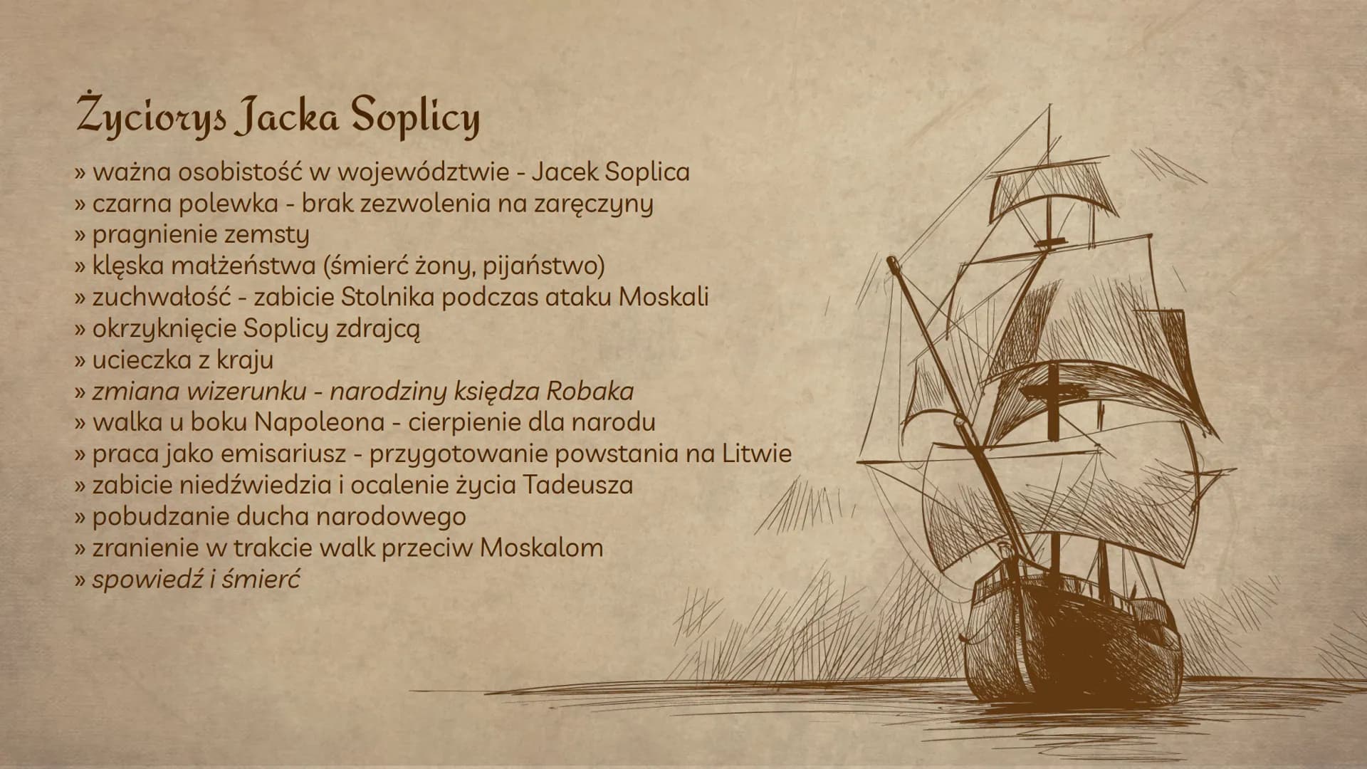(0)
(O)
Jacek Soplica
Dzieje i charakterystyka
Helena Ggdek
Eliza Kaczmarek
AISII Wprowadzenie
Jacek Soplica/ksiądz Robak - główny
bohater, 