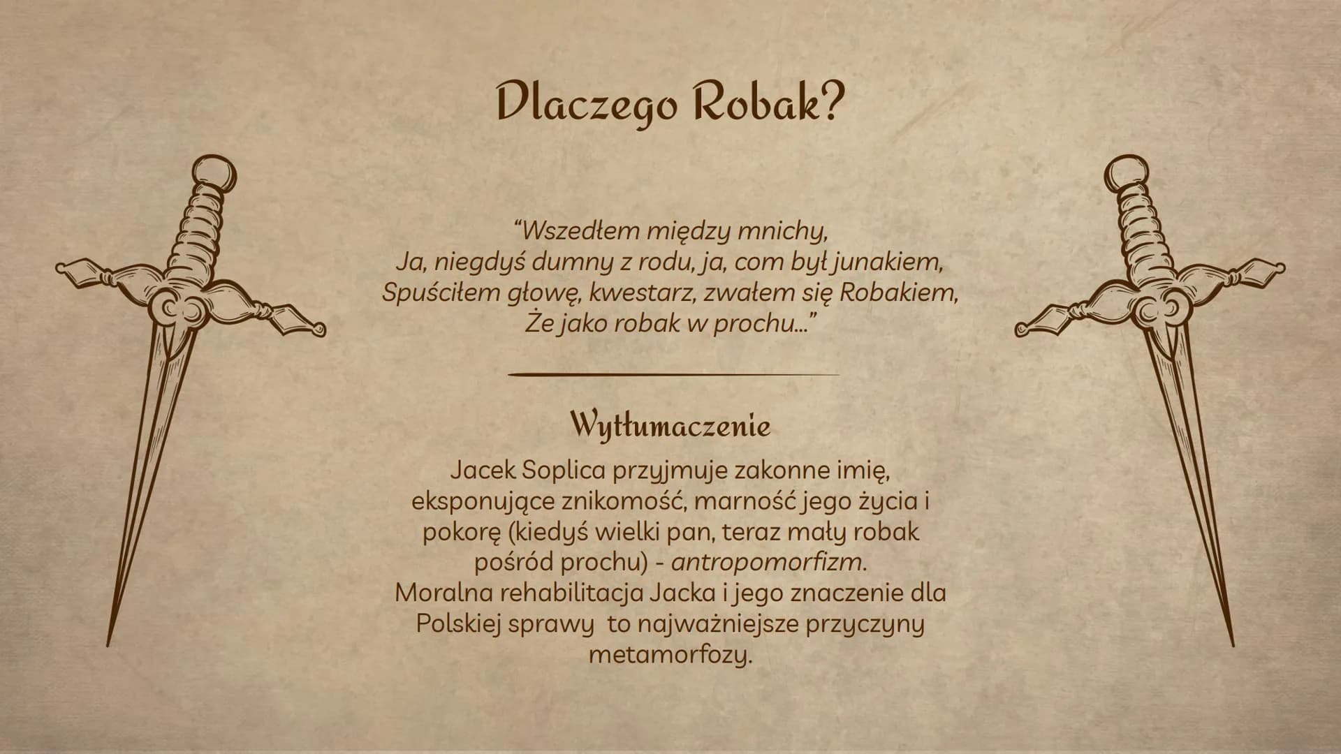 (0)
(O)
Jacek Soplica
Dzieje i charakterystyka
Helena Ggdek
Eliza Kaczmarek
AISII Wprowadzenie
Jacek Soplica/ksiądz Robak - główny
bohater, 