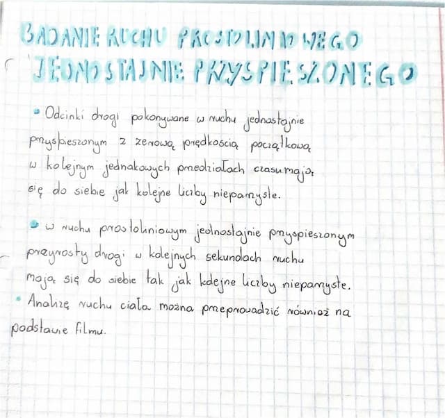 Know Badanie ruchu prostoliniowego jednostajnie przyśpieszonego thumbnail