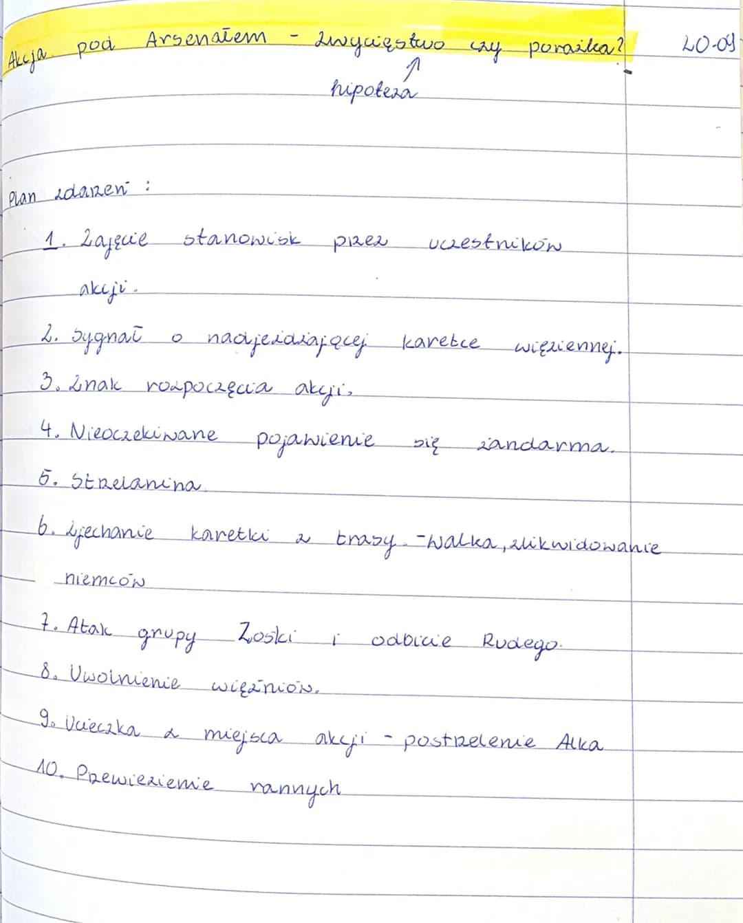 Akcja pod
Arsenałem
Plan zdaren :
1. Zajęcie stanowisk
akcji.
2. sygnał
3. Znak rozpoczęcia akcji.
4. Nieoczekiwane
pojawienie
5. StRelanina