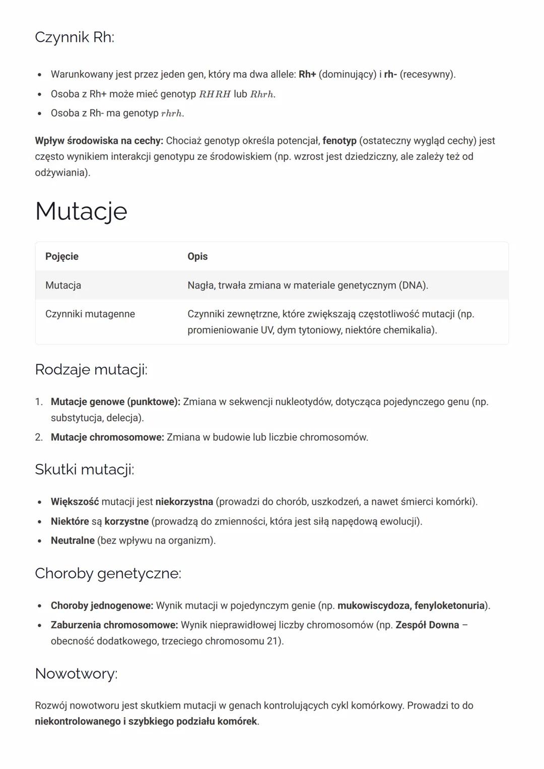 # Notatki do Sprawdzianu: Genetyka (Puls
Życia 8)

00000

8

Kompleksowy przewodnik po podstawach genetyki, obejmujący dziedziczenie cech, s