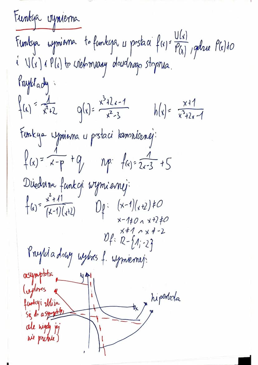 Funkya wynierma
U(x)
Funkyja wymiana to funkya us postaci fuj" Paj gelove Plato
is
& W (x) + P(c) to with many dowdinago stopnia.
PG) gdzie 