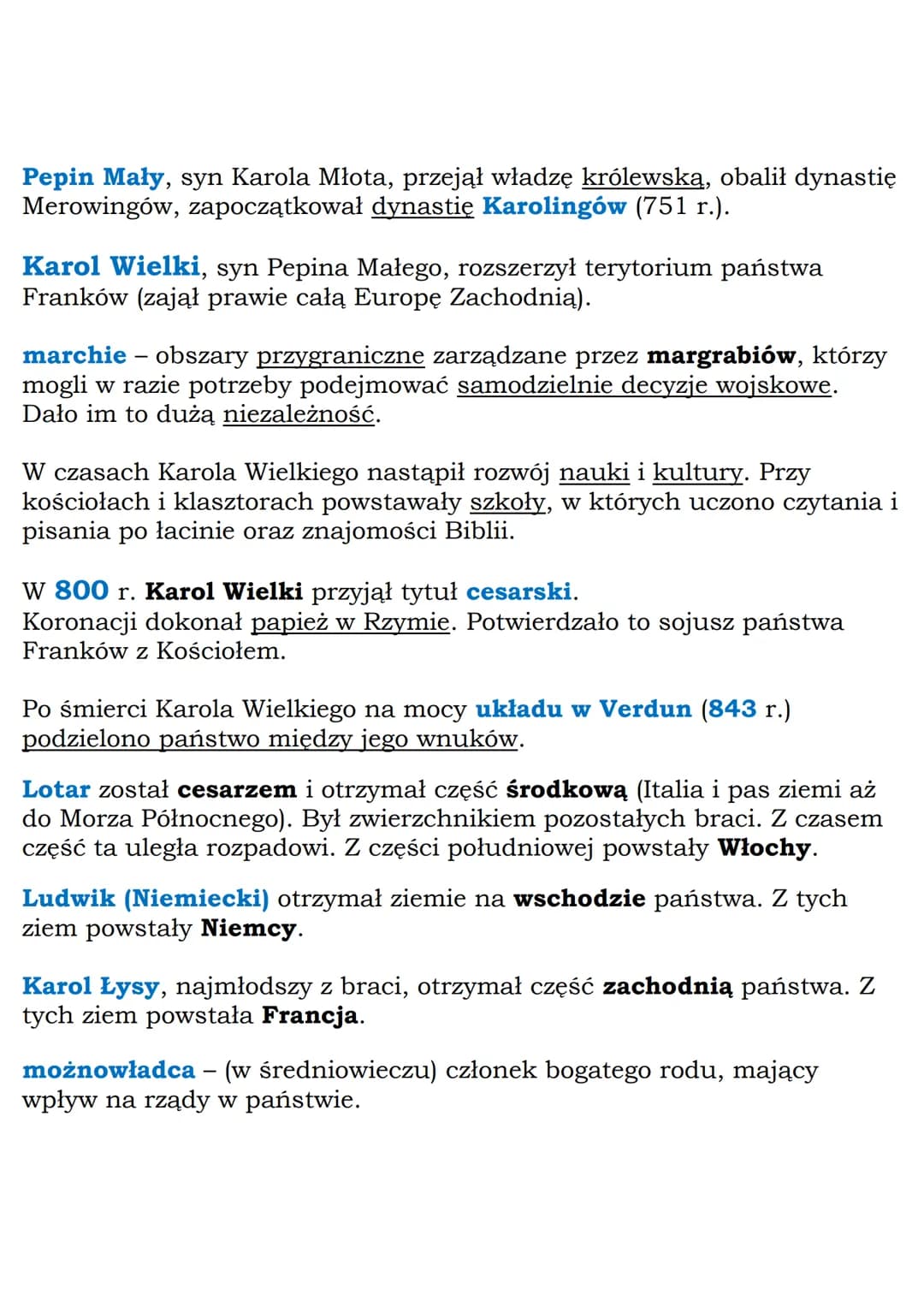 MZ_LEARNING KNOW
Nowe państwa w Europie
Klasa 5, Wczoraj i dziś, Nowa Era
Frankowie germański lud barbarzyński, który zasiedlił Galię na
prz