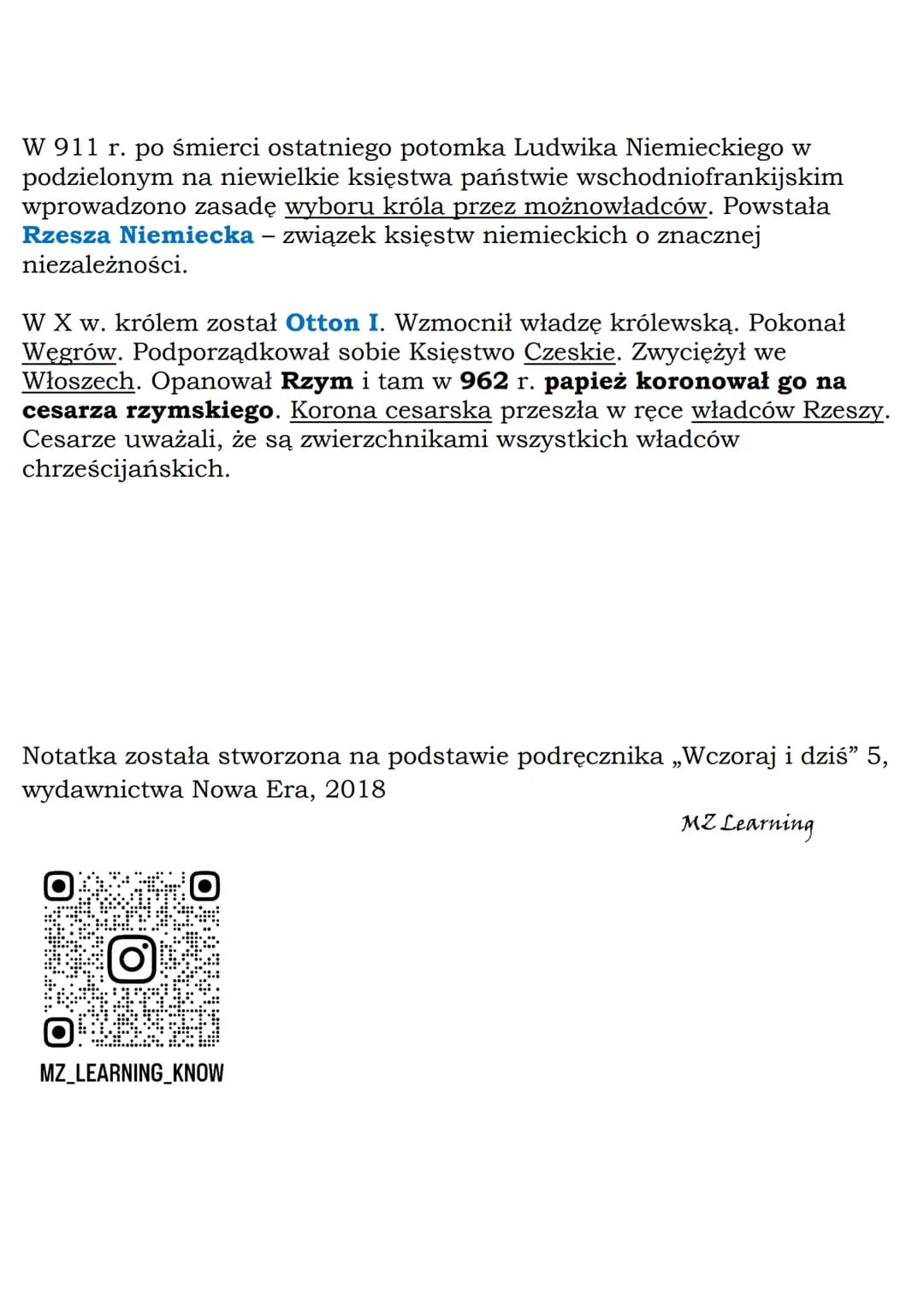 MZ_LEARNING KNOW
Nowe państwa w Europie
Klasa 5, Wczoraj i dziś, Nowa Era
Frankowie germański lud barbarzyński, który zasiedlił Galię na
prz