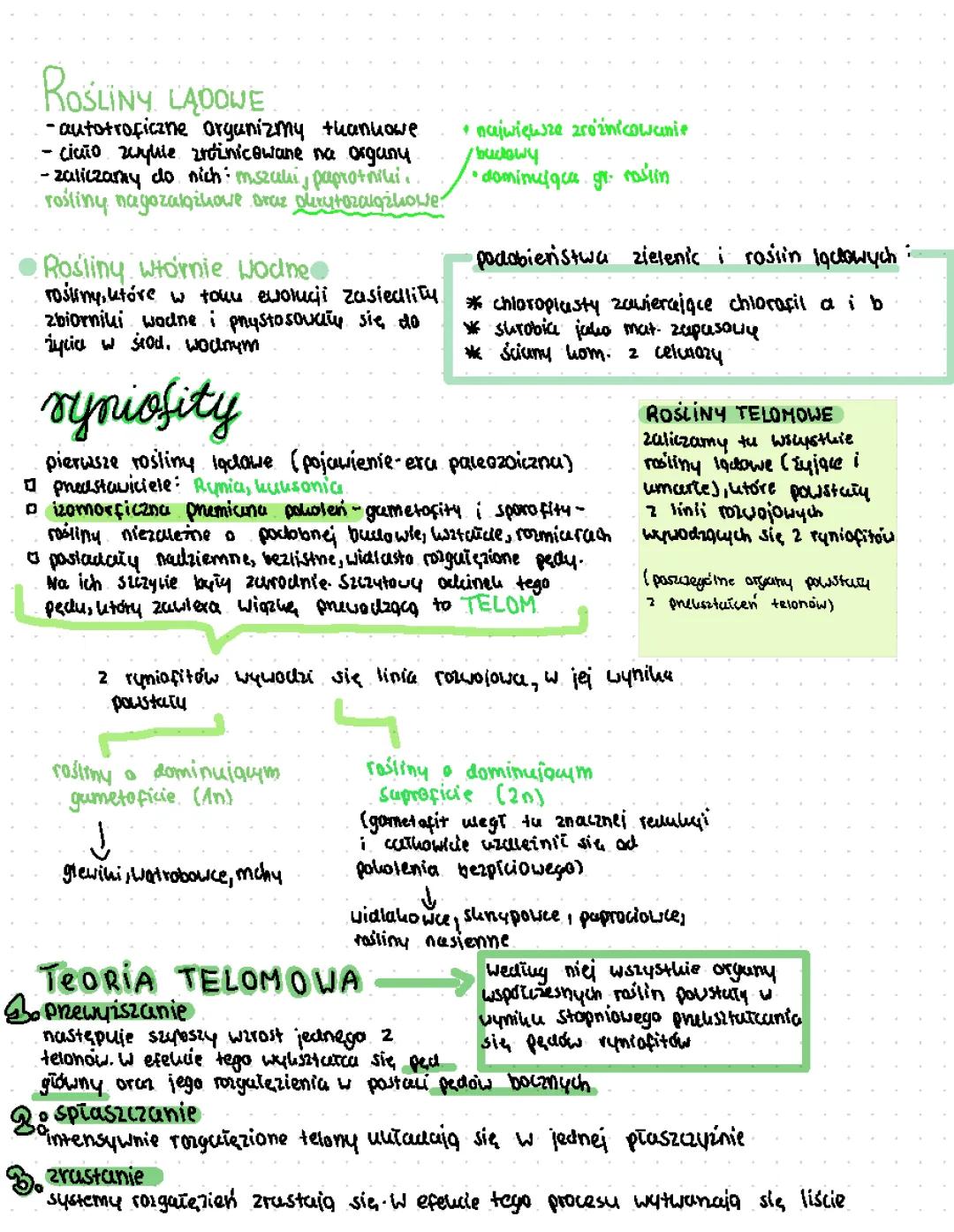 Różnorodność roślin testy i notatki – Sprawdzian PDF, Nowa Era