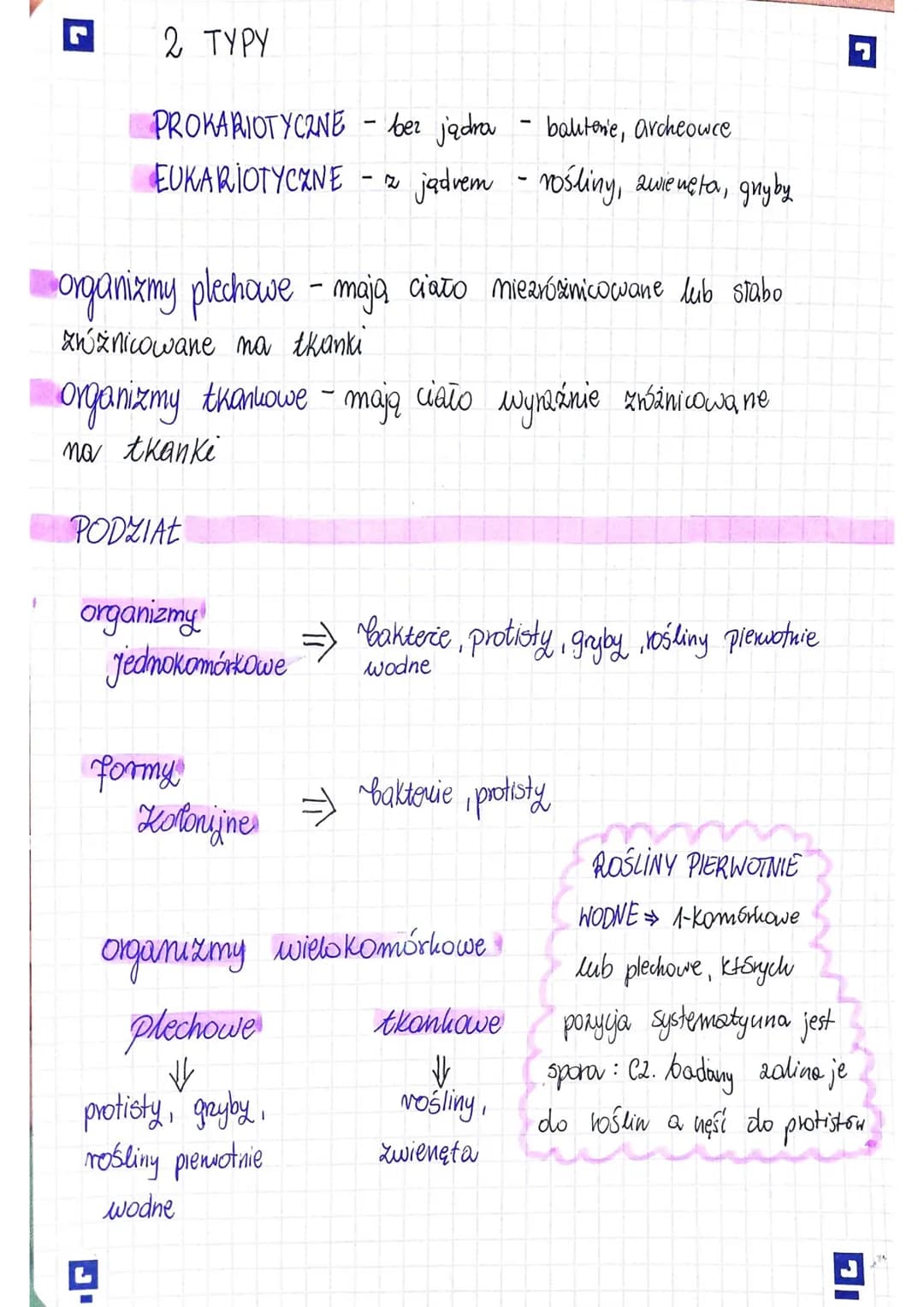□ KOMÓRKA-PODSTAWOWA
JEDNOSTKA ŻYCIA
BUDOWA I FUNKCJE KOMÓRKI RODZAJE KOMÓREK
Komórka to podstawowa jednostka strukturalna i
funkcjonalna or