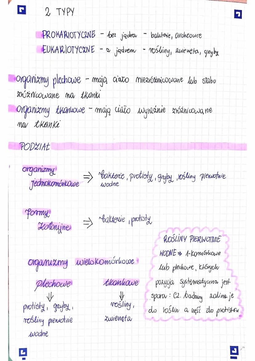 □ KOMÓRKA-PODSTAWOWA
JEDNOSTKA ŻYCIA
BUDOWA I FUNKCJE KOMÓRKI RODZAJE KOMÓREK
Komórka to podstawowa jednostka strukturalna i
funkcjonalna or