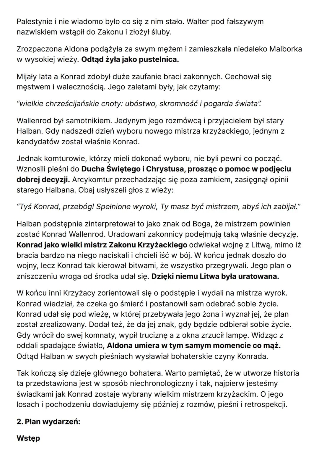 KONRAD WALLENROD
Autorem powieści jest Adam Mickiewicz. Została ona wydana w 1828r. w
Petersburgu.
Czas i miejsce akcji: Akcja utworu toczy 