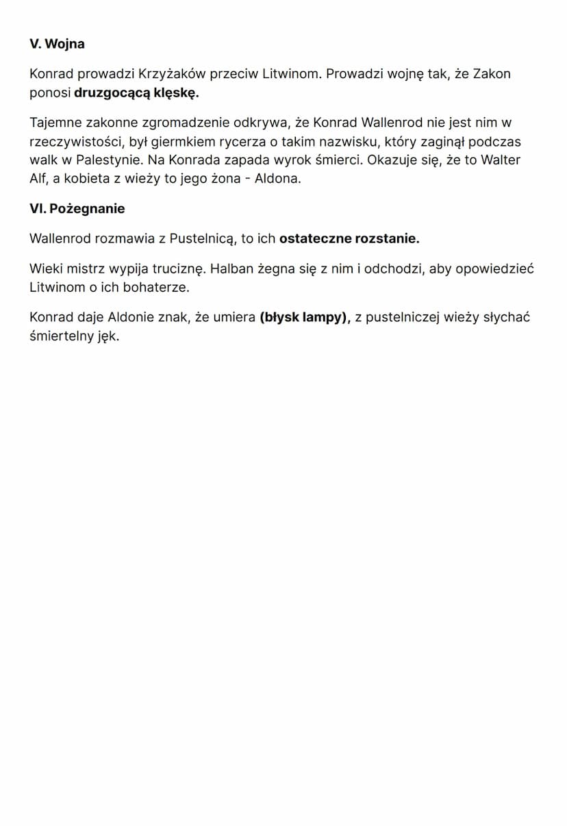 KONRAD WALLENROD
Autorem powieści jest Adam Mickiewicz. Została ona wydana w 1828r. w
Petersburgu.
Czas i miejsce akcji: Akcja utworu toczy 
