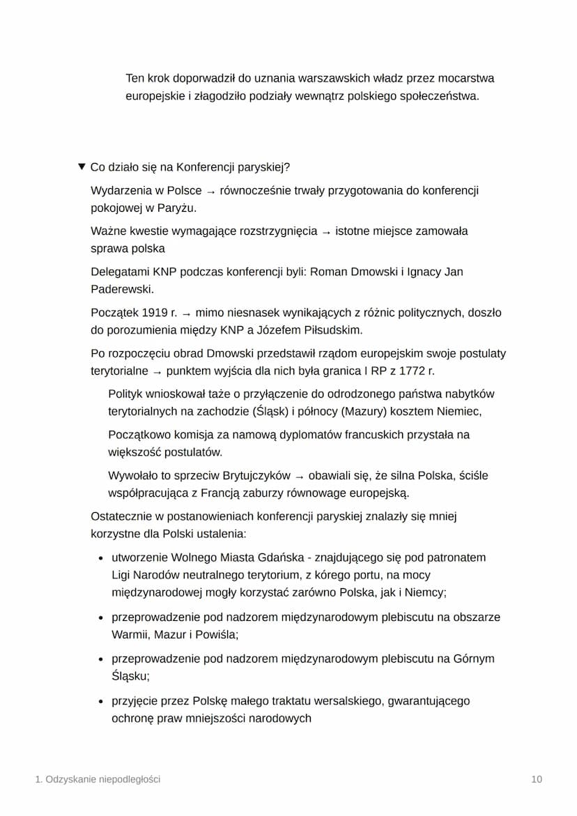 1. Odzyskanie niepodległości
▼ Jak wyglądała sytuacja międzynarodowa w drugiej połowie 1918?
Sytuacja militarna i polityczna w Europie coraz
