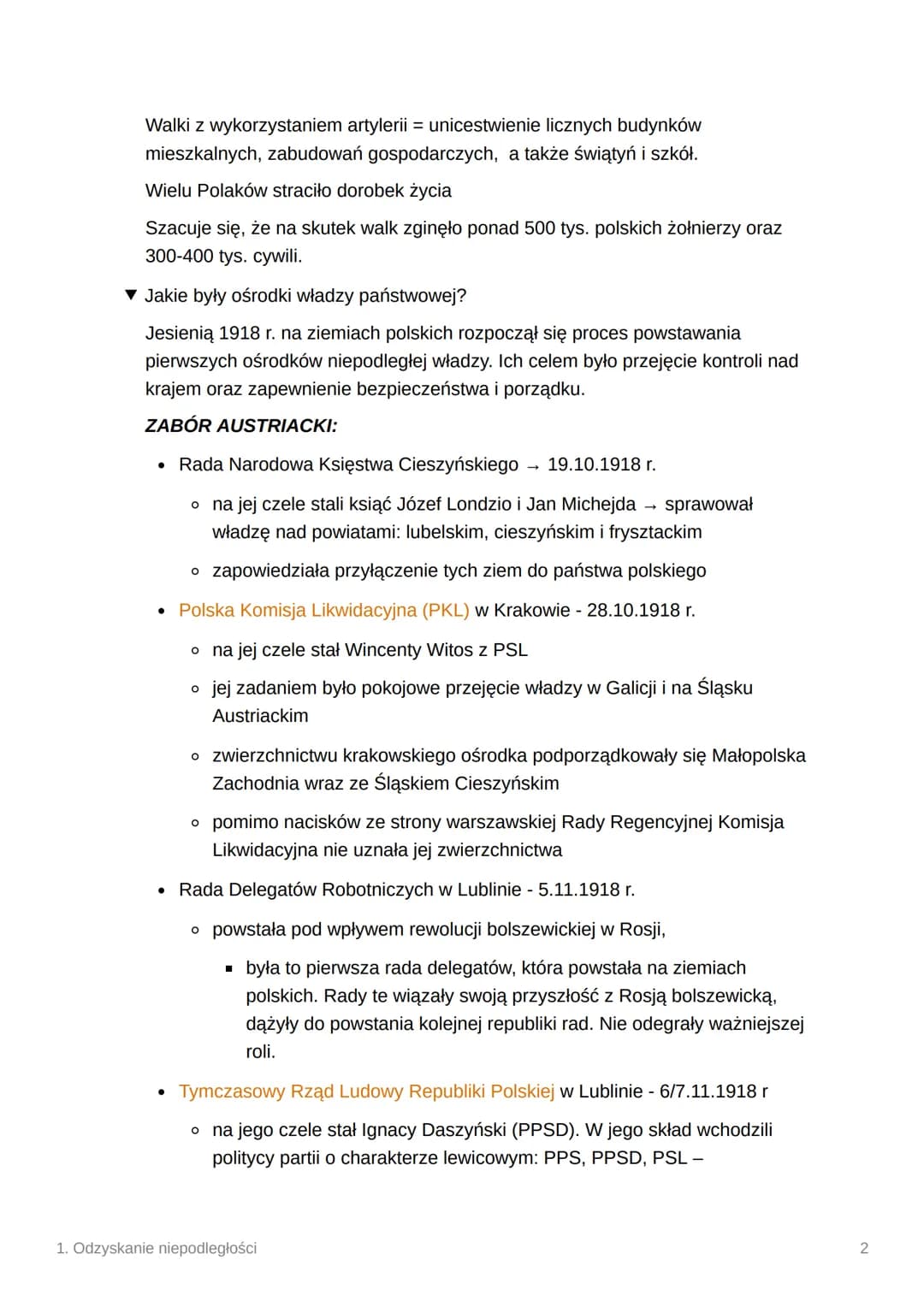 1. Odzyskanie niepodległości
▼ Jak wyglądała sytuacja międzynarodowa w drugiej połowie 1918?
Sytuacja militarna i polityczna w Europie coraz