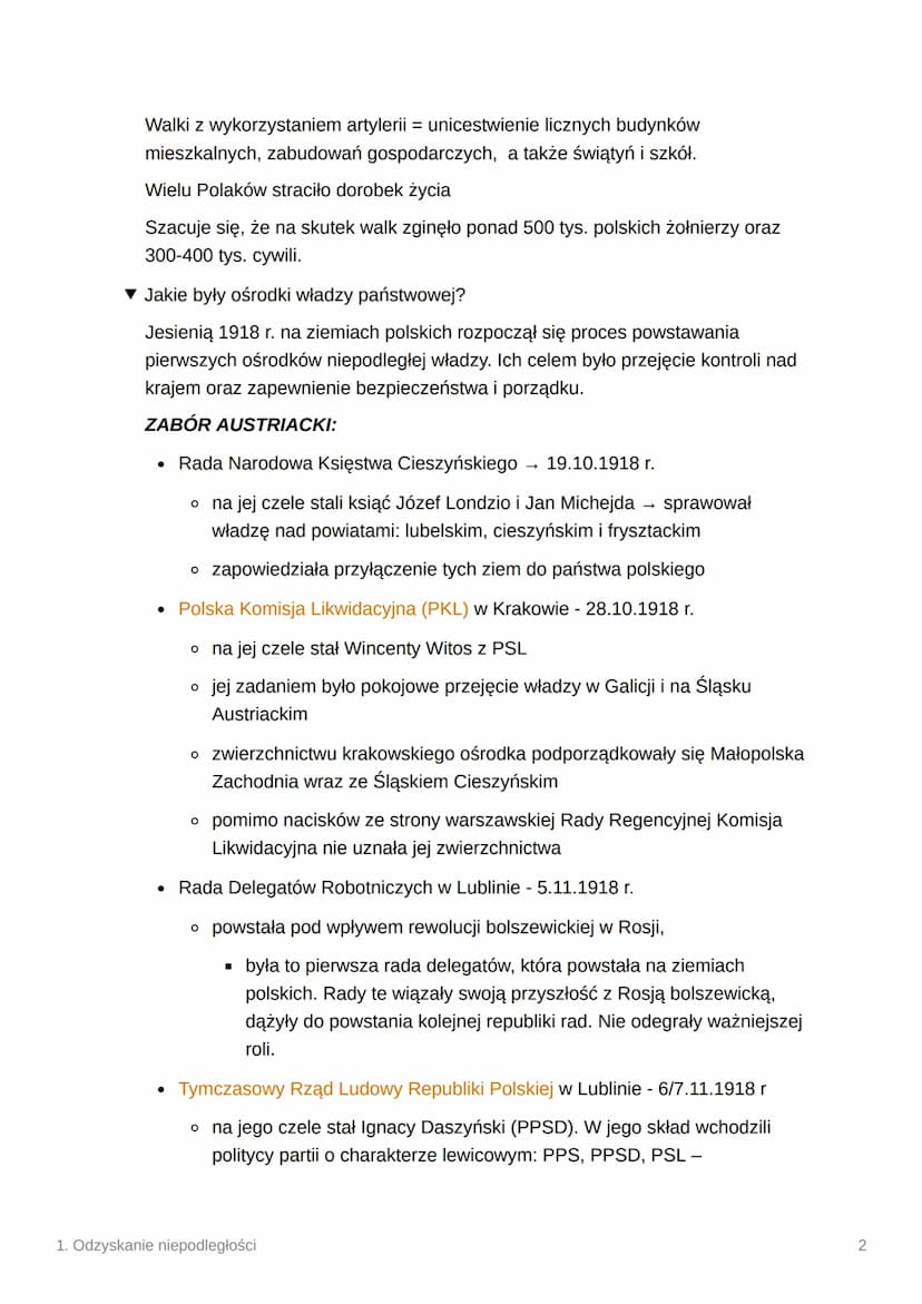 1. Odzyskanie niepodległości
▼ Jak wyglądała sytuacja międzynarodowa w drugiej połowie 1918?
Sytuacja militarna i polityczna w Europie coraz