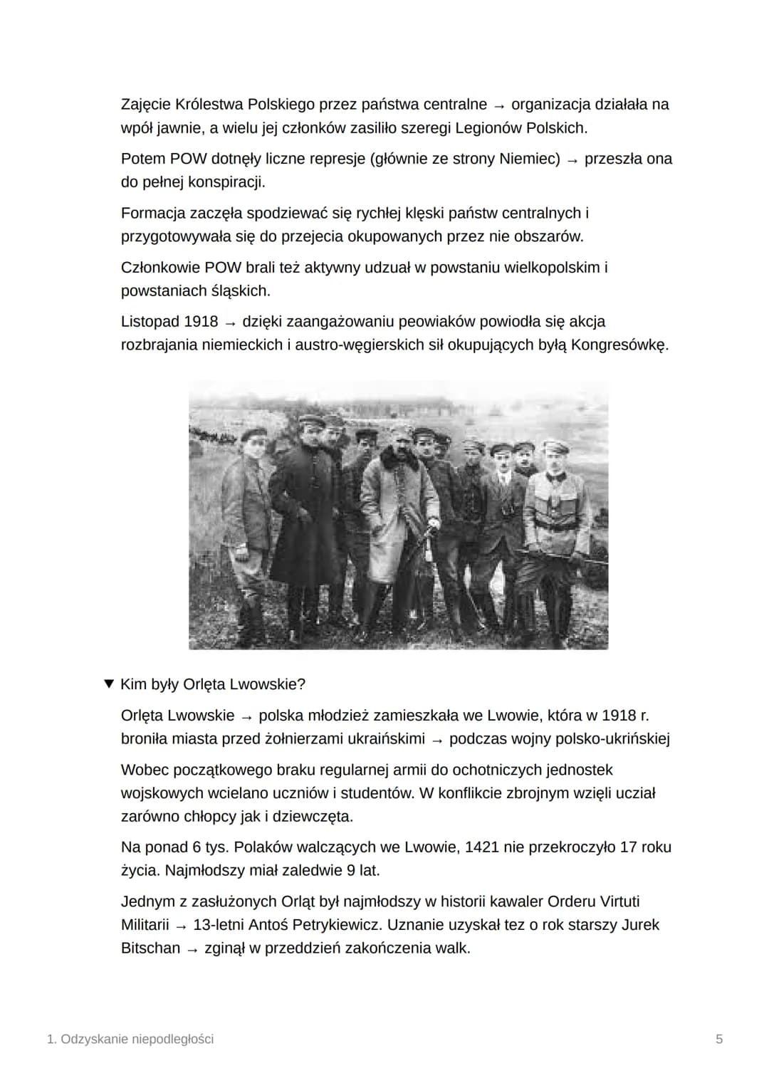1. Odzyskanie niepodległości
▼ Jak wyglądała sytuacja międzynarodowa w drugiej połowie 1918?
Sytuacja militarna i polityczna w Europie coraz