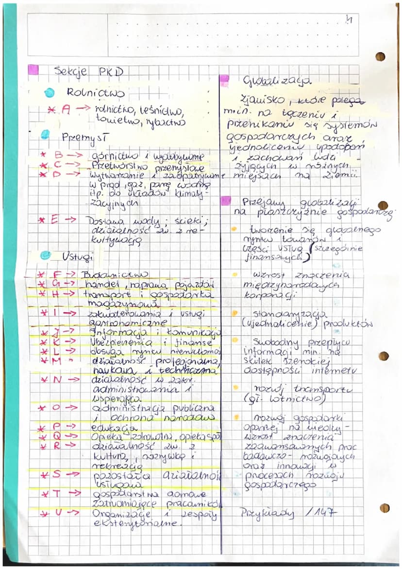 Podziai
4
DQ sektóry
rolnictwo
• ustugi →
B
przemysł
Funkcje sektorów
Spovecana
C
Geografia
gospodarki
w jeps
najstarszy sektor;
zakres wcho