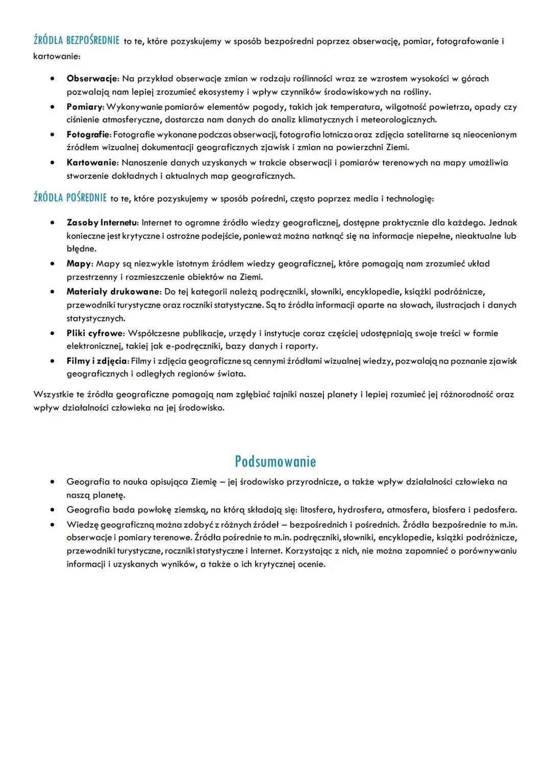 Czym zajmuje się geografia?
Geografia to nauka, która koncentruje się na badaniu różnorodności powłoki ziemi, wzajemnych relacji między jej
