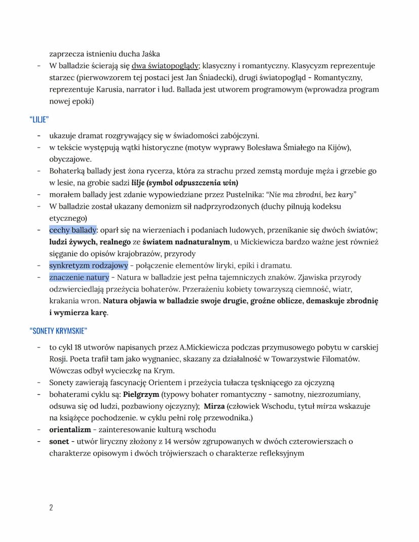ROMANTYZM
ZAŁOŻENIA EPOKI
tło historyczne- Epokę romantyzmu na świecie zapoczątkował przewrót - Wielka Rewolucja
Francuska 1789r., a w kraju