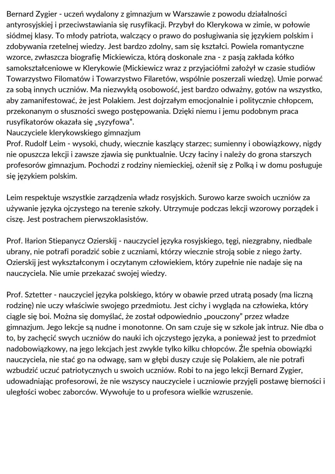 Syzyfowe prace
Streszczenie króthie
Czwartego stycznia rodzice Marcinka Borowicza odwożą go z rodzinnych Gawronek do
szkoły w Owczarach i od