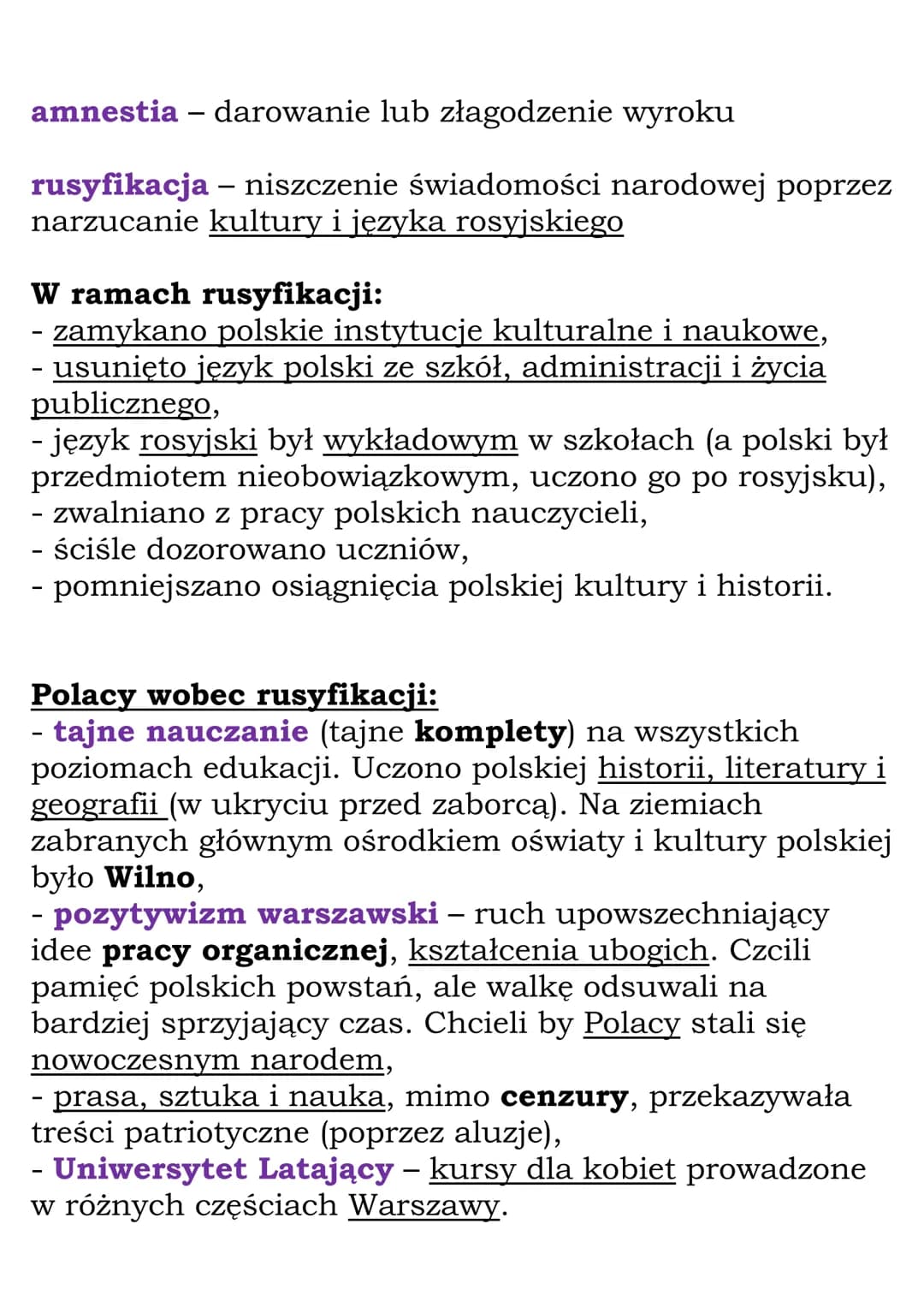 Po powstaniu styczniowym
ZABÓR ROSYJSKI
Represje po upadku powstania / skutki powstania:
- ok 10 tys. powstańców udało się na emigrację,
- z