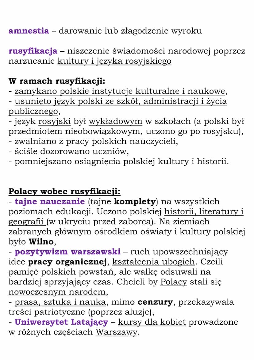 Po powstaniu styczniowym
ZABÓR ROSYJSKI
Represje po upadku powstania / skutki powstania:
- ok 10 tys. powstańców udało się na emigrację,
- z