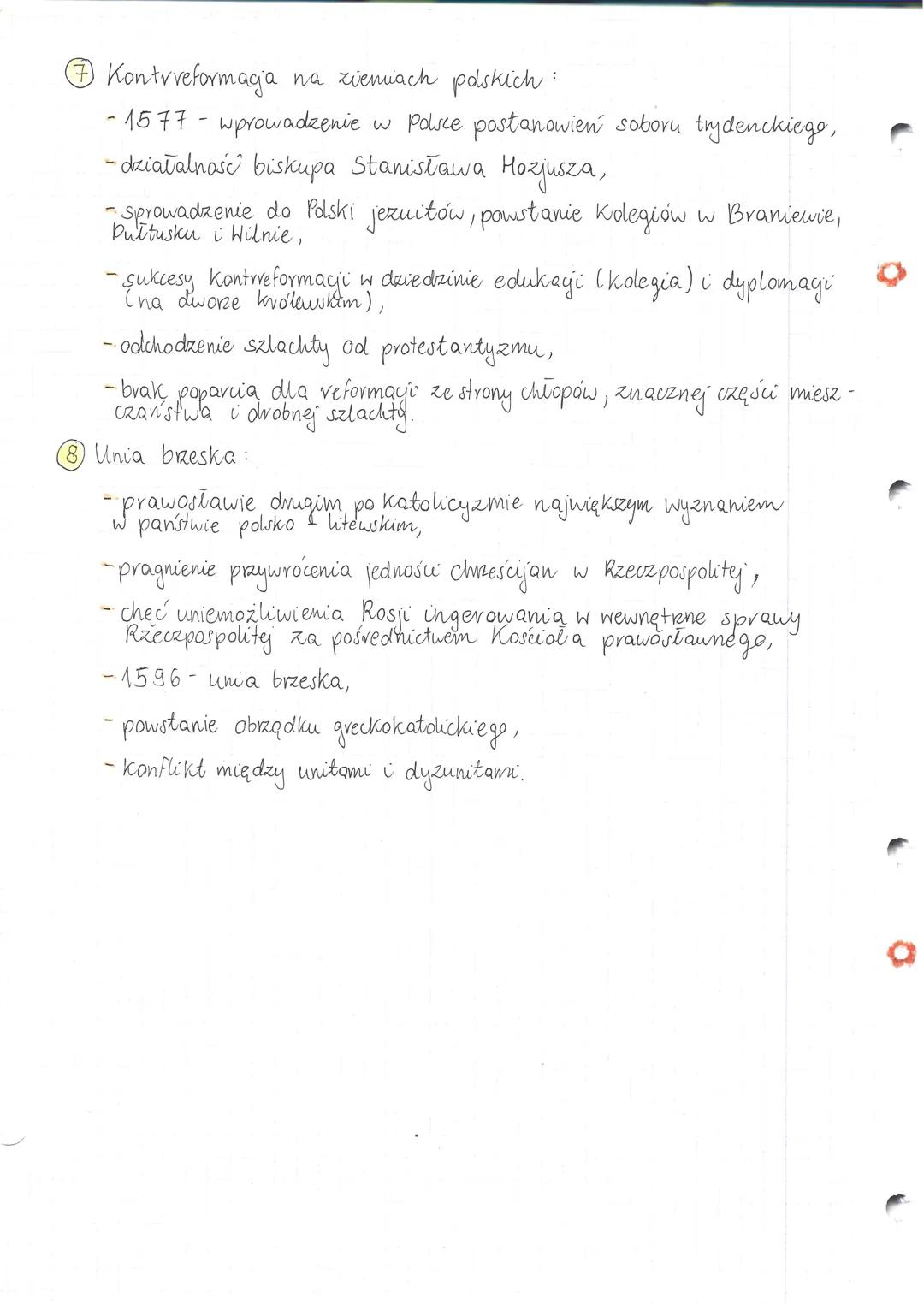 HISTORIA
Reformacja i kontrreformaga na ziemiach polskich.
Stosunki wyznaniowe i narodowościowe przed veformacje:
- skupiska niemieckiej lud