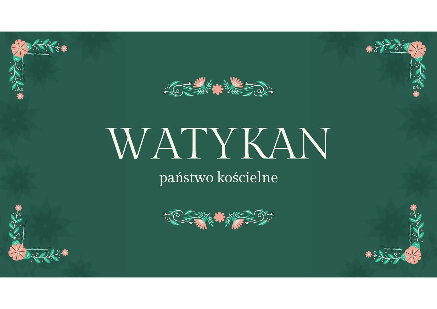 WATYKAN
państwo kościelne WATYKAN
liczba ludności (2019): 825 (głównie księża, dostojnicy kościelni, zakonnice i Gwardia
Szwajcarska)
powier