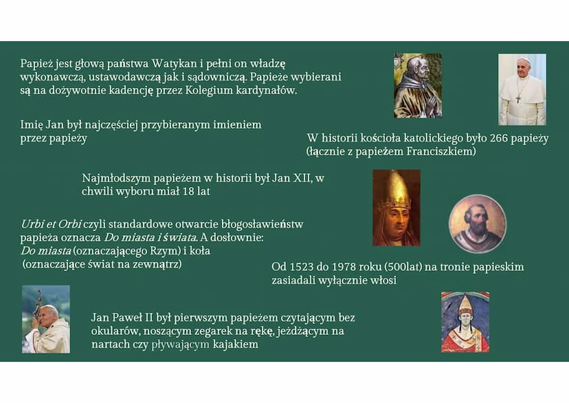 WATYKAN
państwo kościelne WATYKAN
liczba ludności (2019): 825 (głównie księża, dostojnicy kościelni, zakonnice i Gwardia
Szwajcarska)
powier