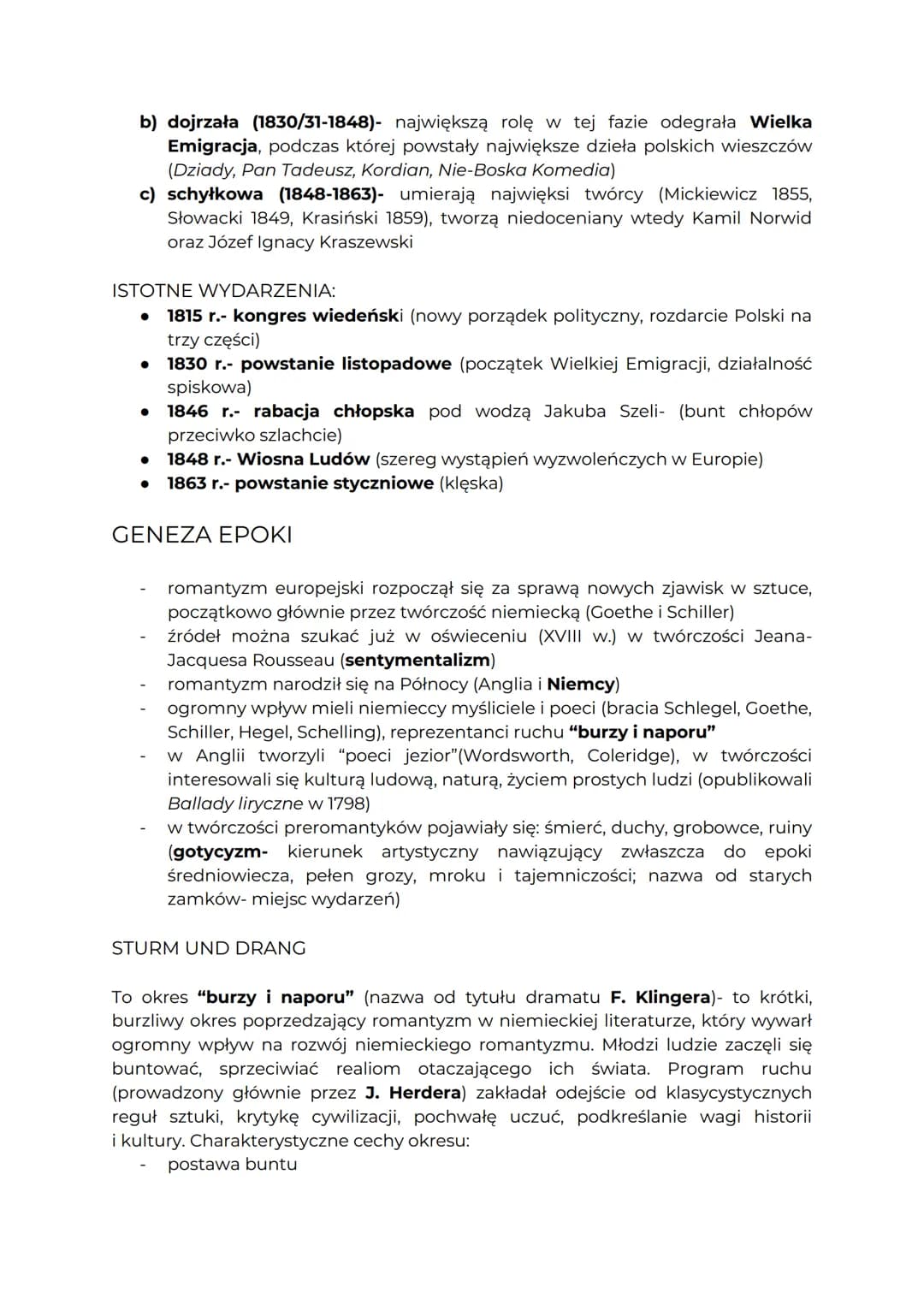 ROMANTYZM
NAZWA
odnosi się do prądu ideowo-artystycznego 1. poł XIX w.
● wywodzi się od słowa "romantyczny" (ang. romantic, fr. romantique)-