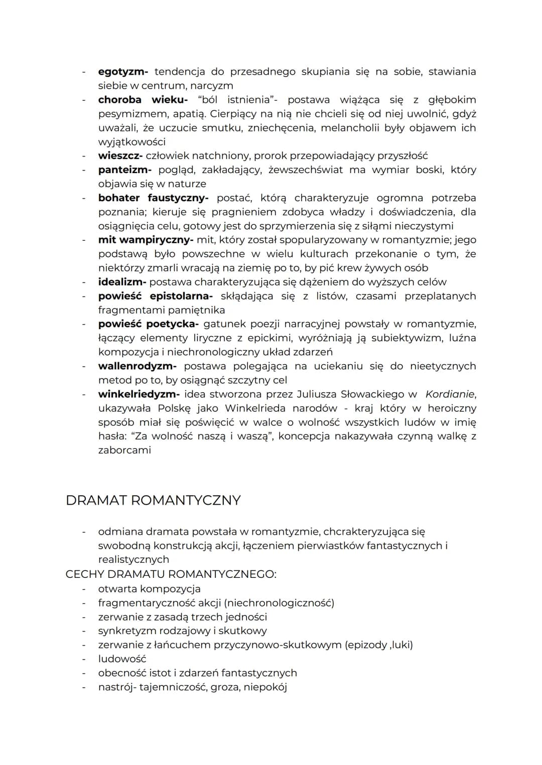 ROMANTYZM
NAZWA
odnosi się do prądu ideowo-artystycznego 1. poł XIX w.
● wywodzi się od słowa "romantyczny" (ang. romantic, fr. romantique)-