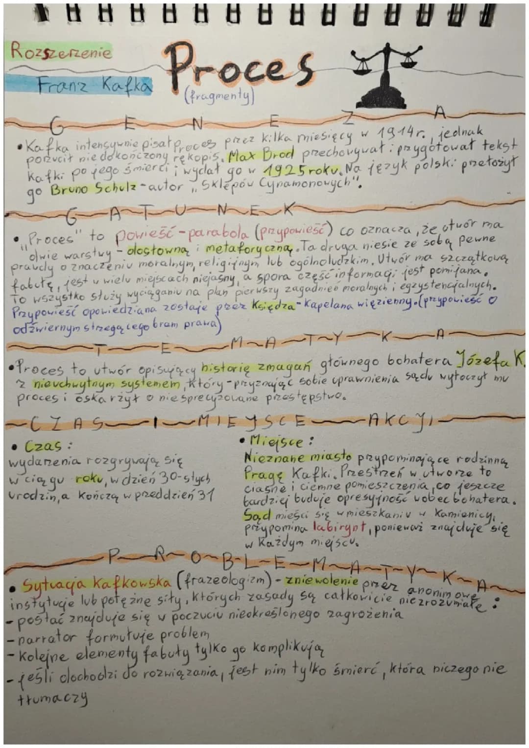 Proces Franz Kafka Opracowanie 