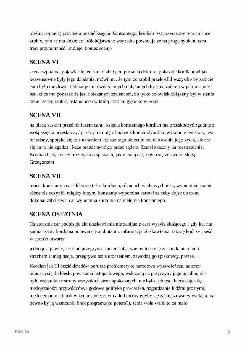 Kordian
Kordian
Romantyczna biografia kordiana
Romantyczna podróż kordiana po europie
Improwizacja Kordiana
KORDIAN JAKO SPISKOWIEC
Przyczyn