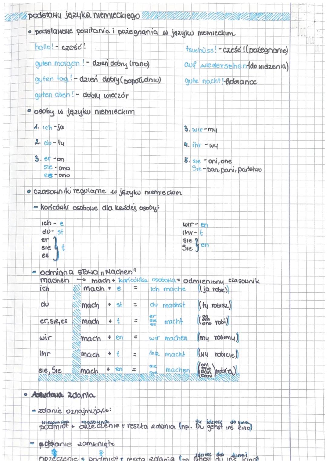 Podstawy języka niemieckiego dla początkujących