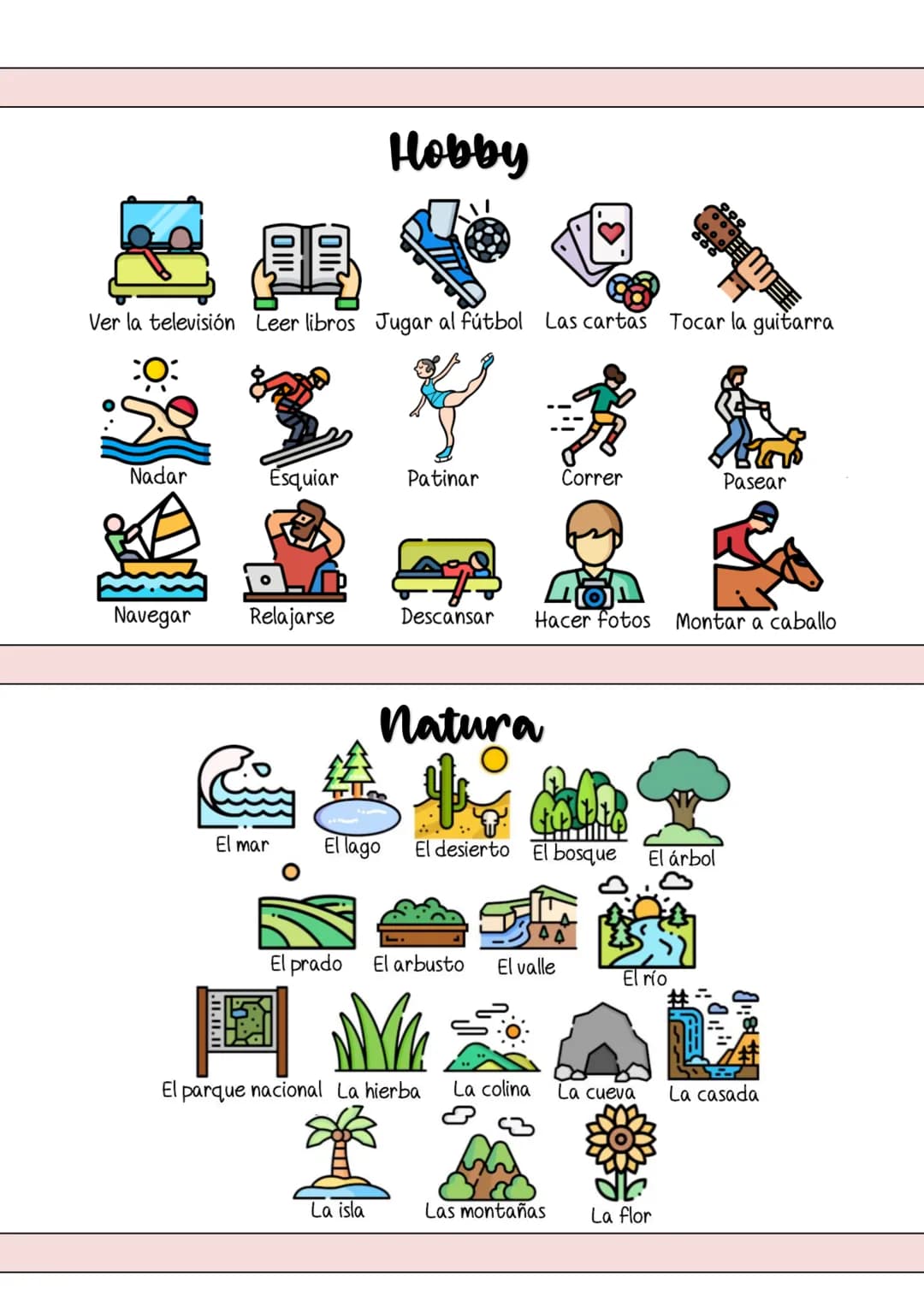 Las vacaciones - urlop, wakacje
El descanso - wypoczynek
El tiempo libre - czas wolny
La agencia de viajes - biuro podróży
Ir de camping - j
