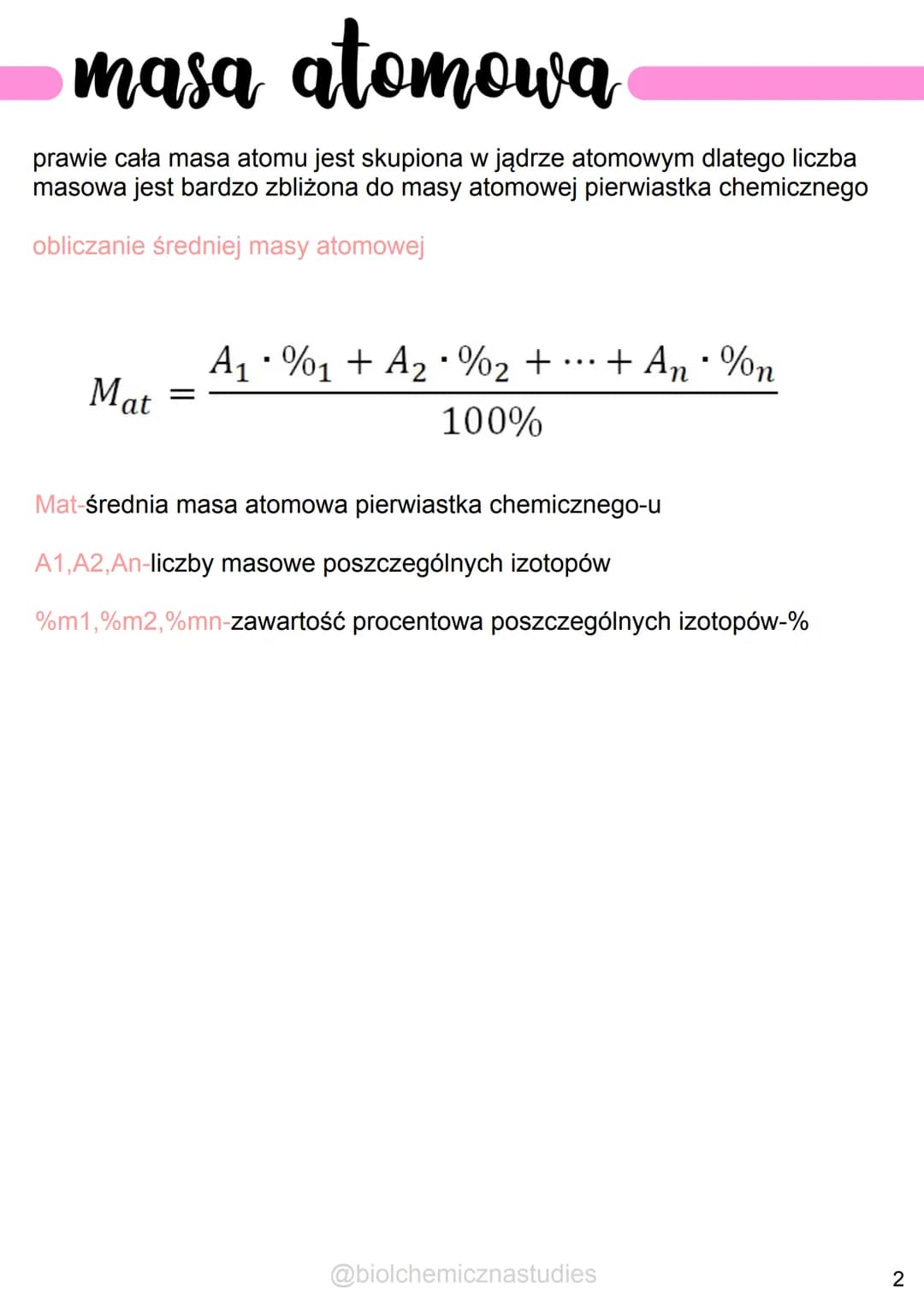 izotopy
co to
atomy tego samego pierwiastka chemicznego
mające jednakową liczbę atomową różniący
się liczbą masową
nazwy
nazwy izotopow posz