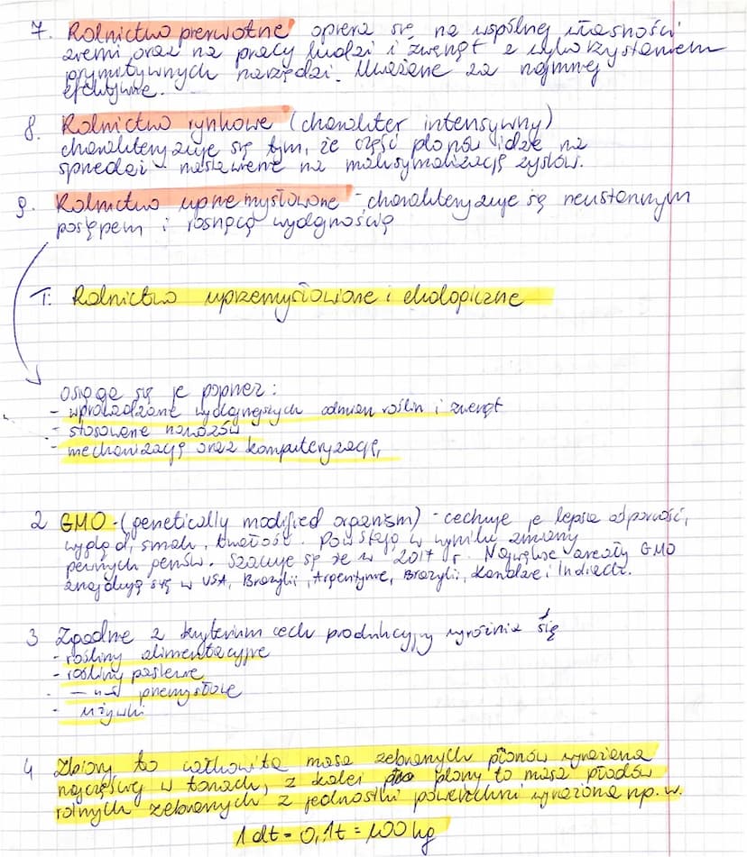 T: Czynniki rozwoju rolnictwa
1 Podsitu na przyrodnicze i posophyrodnicze
a) przyrodnicze
podled-rotnilar
t
29zność gleb-czornozremy, czarne